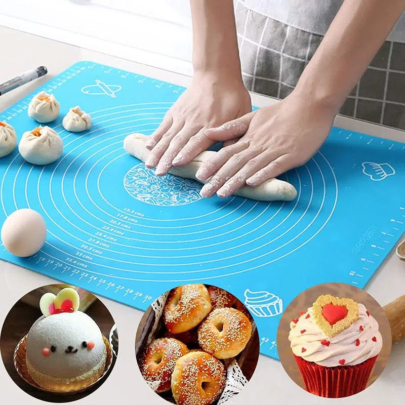 Multi Use Silicone Baking Mat For Cake Dough Rolling Pad